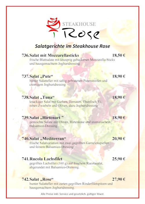 Salatkarte